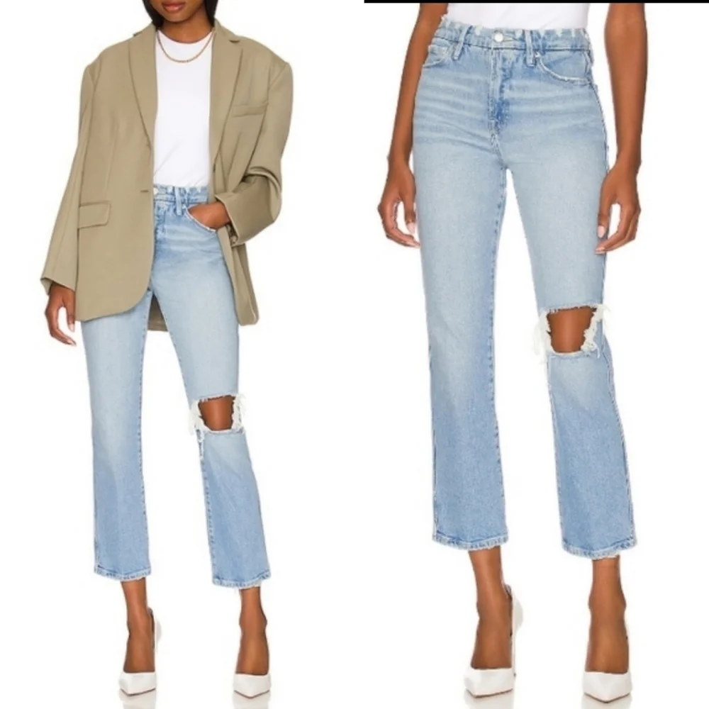 NWT GOOD AMERICAN Good Curve Straight Jean